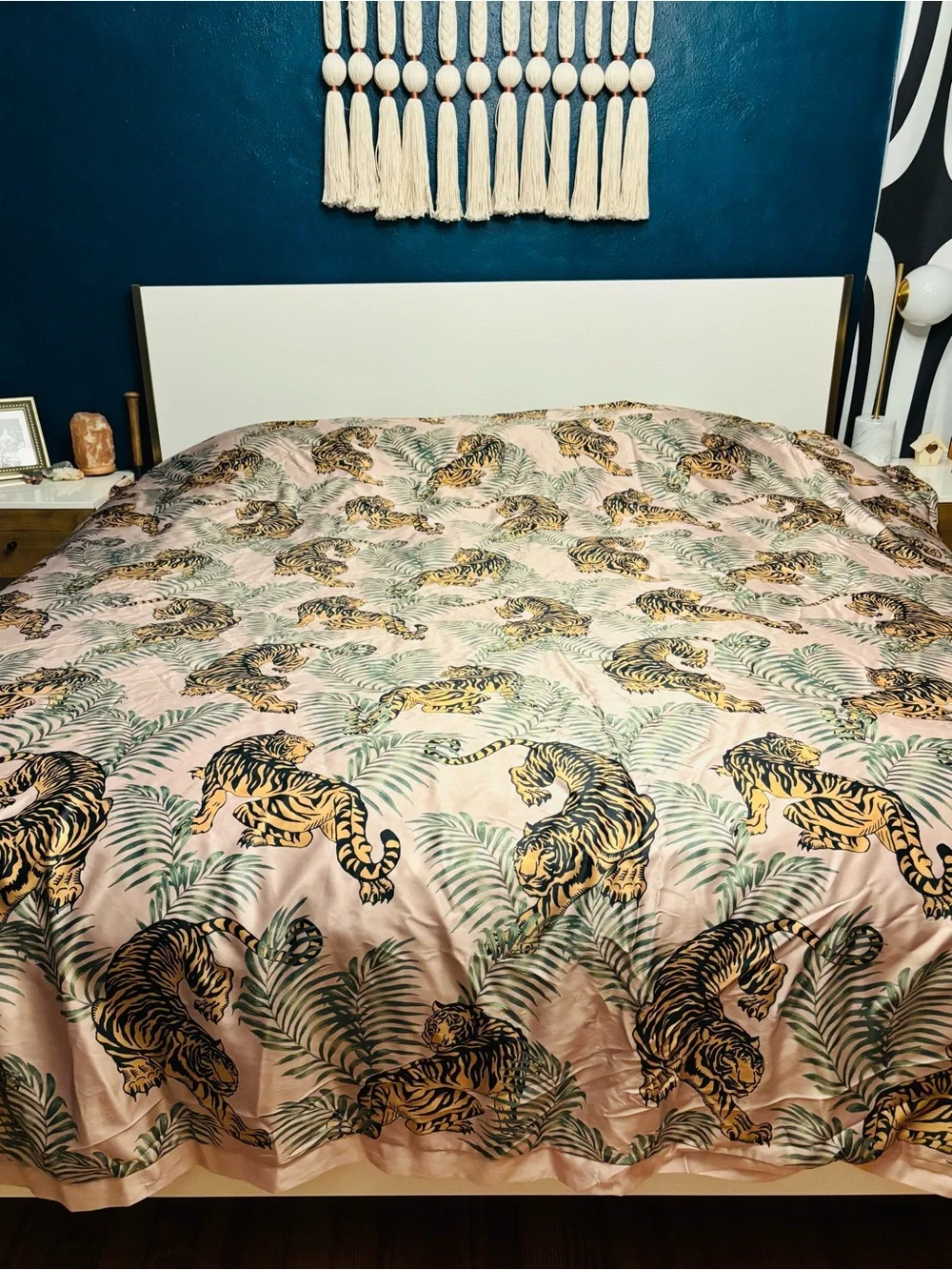 Z Gallerie Tigress Satin King Duvet Cover